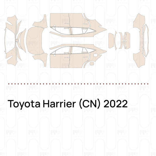 Voorgesneden PPF Toyota Harrier (CN) 2022
