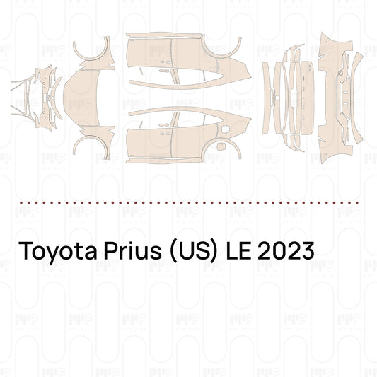 Voorgesneden PPF Toyota Prius (US) LE 2023