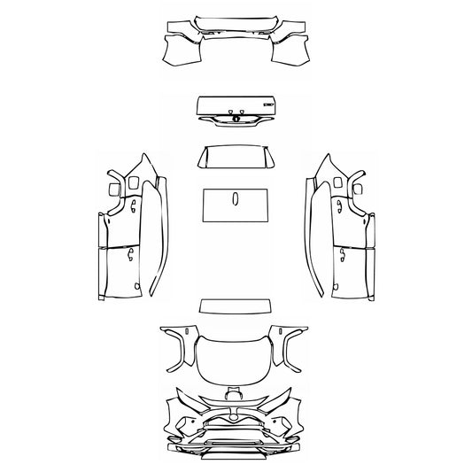Pre-Cut PPF Toyota RAV4 Prime (US) SE 2021 - PPF-Kits