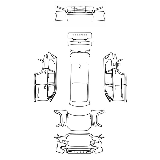 Voorgesneden PPF Toyota Sequoia Capstone 2025