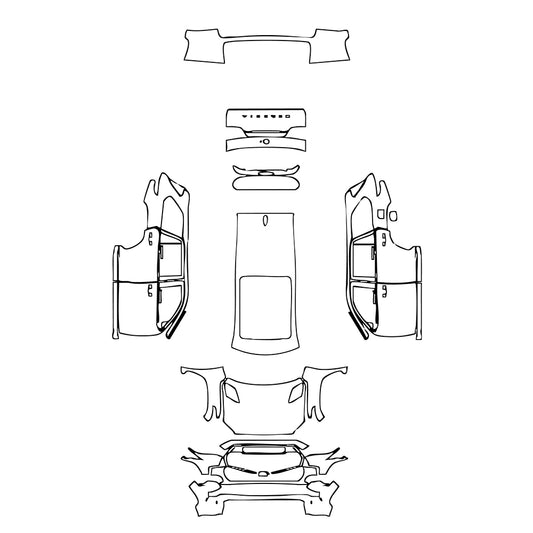 Voorgesneden PPF Toyota Sequoia TRD Pro 2025