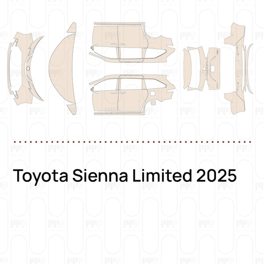 Voorgesneden PPF Toyota Sienna Limited 2025