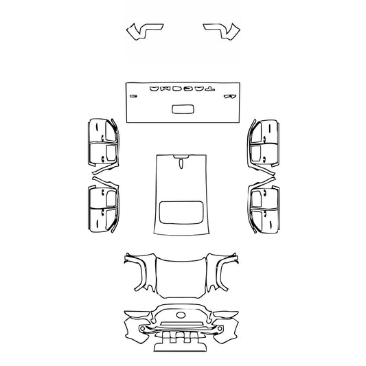 Pre-Cut PPF Toyota Tacoma Double Cab SR 2018 - PPF-Kits