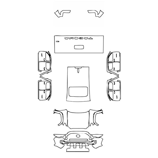 Pre-Cut PPF Toyota Tacoma Double Cab TRD Off-Road 2023 - PPF-Kits
