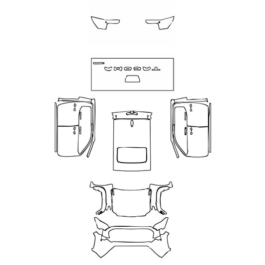 Pre-Cut PPF Toyota Tacoma Double Cab TRD Off-Road 2025 - PPF-Kits