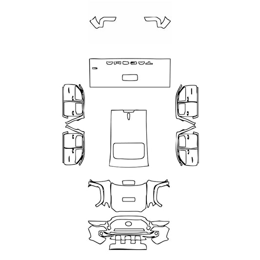 Pre-Cut PPF Toyota Tacoma Double Cab TRD Sport 2019 - PPF-Kits