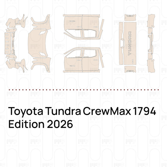 Voorgesneden PPF Toyota Tundra CrewMax 1794 Edition 2026