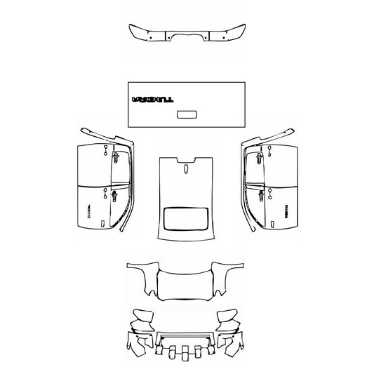 Pre-Cut PPF Toyota Tundra CrewMax Limited 2021 - PPF-Kits