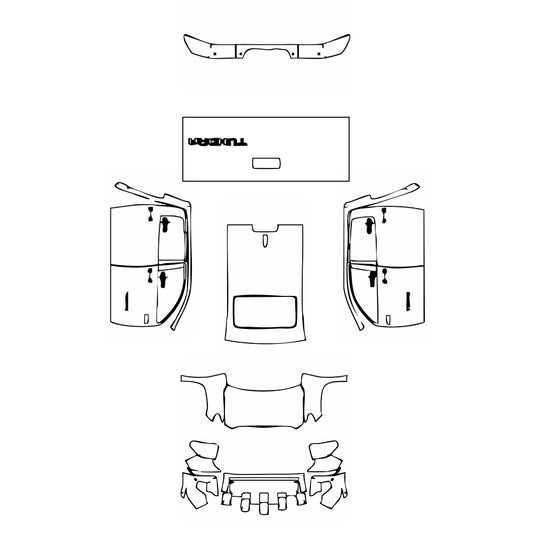 Pre-Cut PPF Toyota Tundra CrewMax SR5 2014 - PPF-Kits