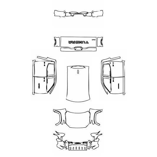 Pre-Cut PPF Toyota Tundra CrewMax SR5 2025 - PPF-Kits