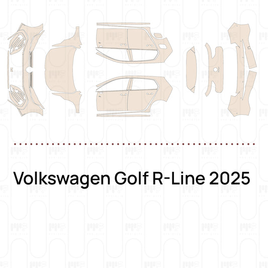 Voorgesneden PPF Volkswagen Golf R-Line 2025