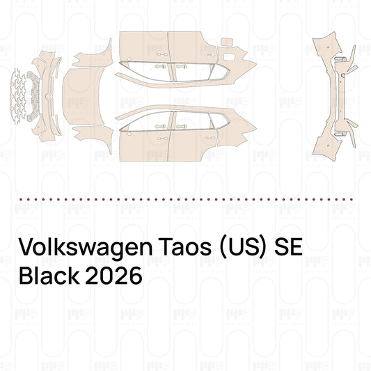 Voorgesneden PPF Volkswagen Taos (US) SE Black 2026