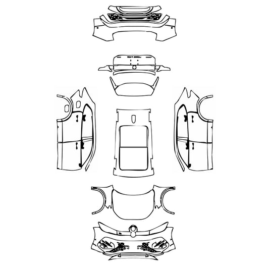 Pre-Cut PPF Volkswagen Tiguan L Pro R-Line 2024 - PPF-Kits