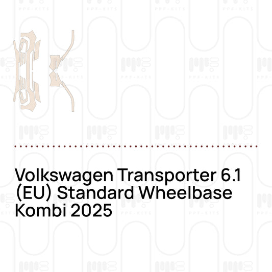 Voorgesneden PPF-lakbeschermingsfolie Volkswagen Transporter 6.1 (EU) Standard Wheelbase Kombi 2025