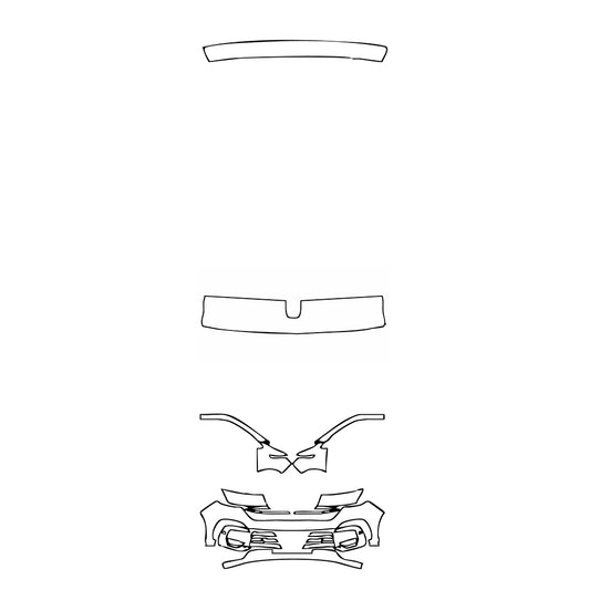 Pre-Cut PPF Volkswagen Transporter 6.1 (EU) Standard Wheelbase Panel van 2020 - PPF-Kits