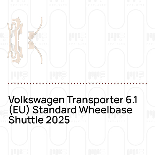 Voorgesneden PPF-lakbeschermingsfolie Volkswagen Transporter 6.1 (EU) Standard Wheelbase Shuttle 2025