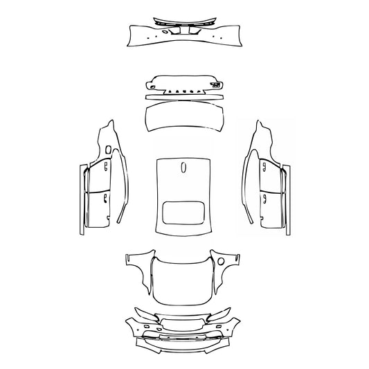 Pre-Cut PPF Volvo S90 Recharge Standard Wheelbase Inscription 2022 - PPF-Kits
