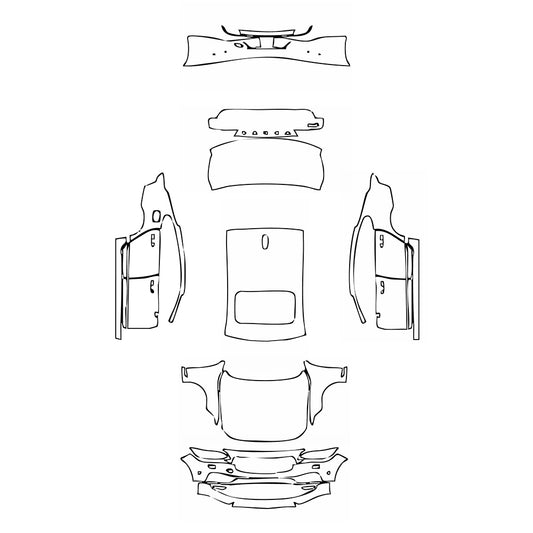 Pre-Cut PPF Volvo S90 Standard Wheelbase Inscription 2018 - PPF-Kits