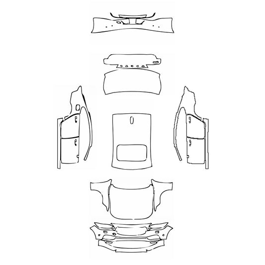 Pre-Cut PPF Volvo S90 Standard Wheelbase Momentum 2018 - PPF-Kits