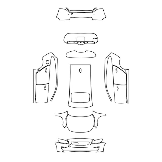 Pre-Cut PPF Volvo V60 Momentum 2016 - PPF-Kits