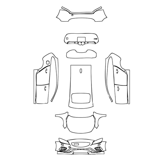 Pre-Cut PPF Volvo V60 Polestar 2018 - PPF-Kits