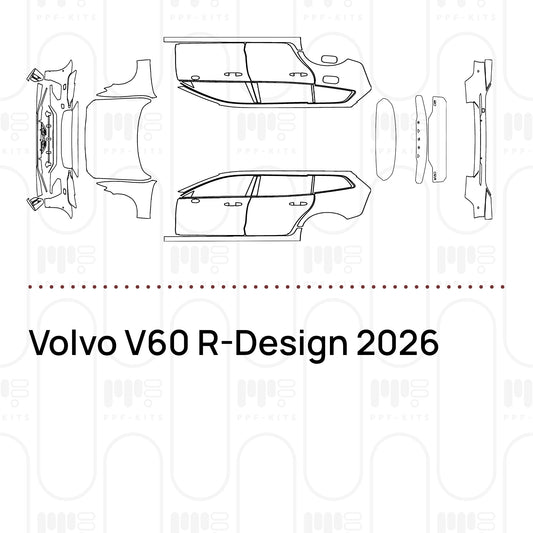 Pre-Cut PPF Volvo V60 R-Design 2026