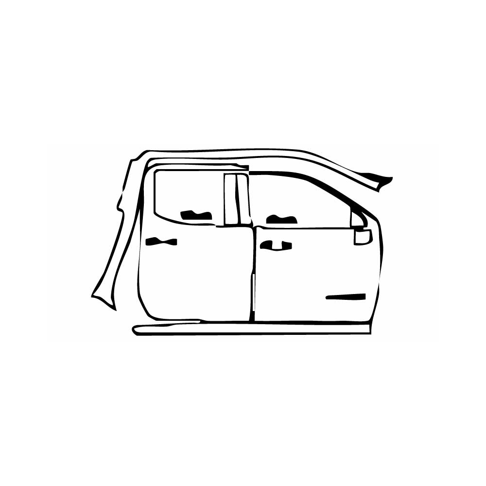 Pre-Cut PPF GMC Sierra 1500 Crew Cab AT4X 2024 - PPF-Kits