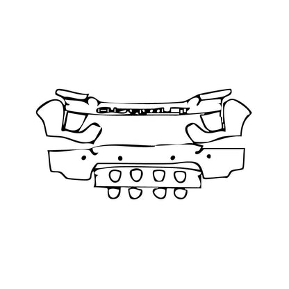 Pre-Cut PPF Chevrolet Silverado HD 2500 HD LTZ 2020 - PPF-Kits