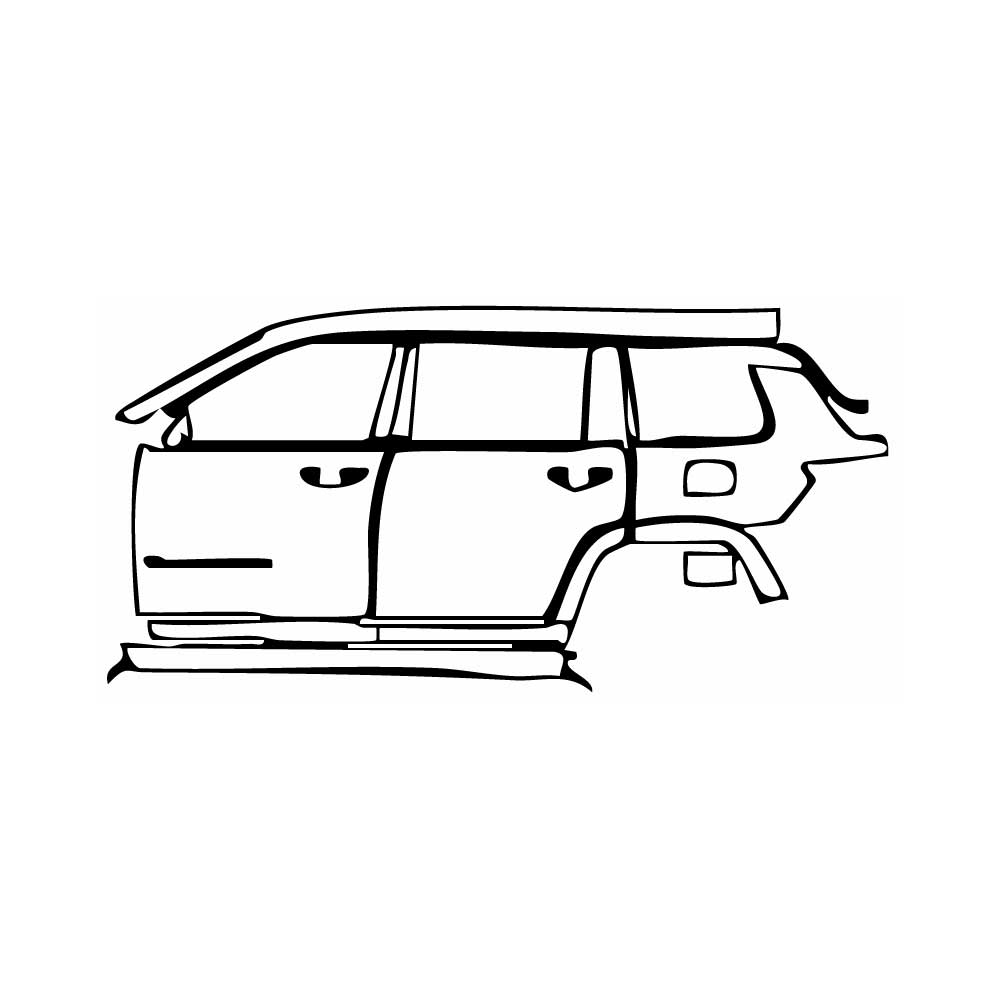 Pre-Cut PPF JEEP Grand Cherokee Grand Cherokee L (3-row) Overland 2025 - PPF-Kits