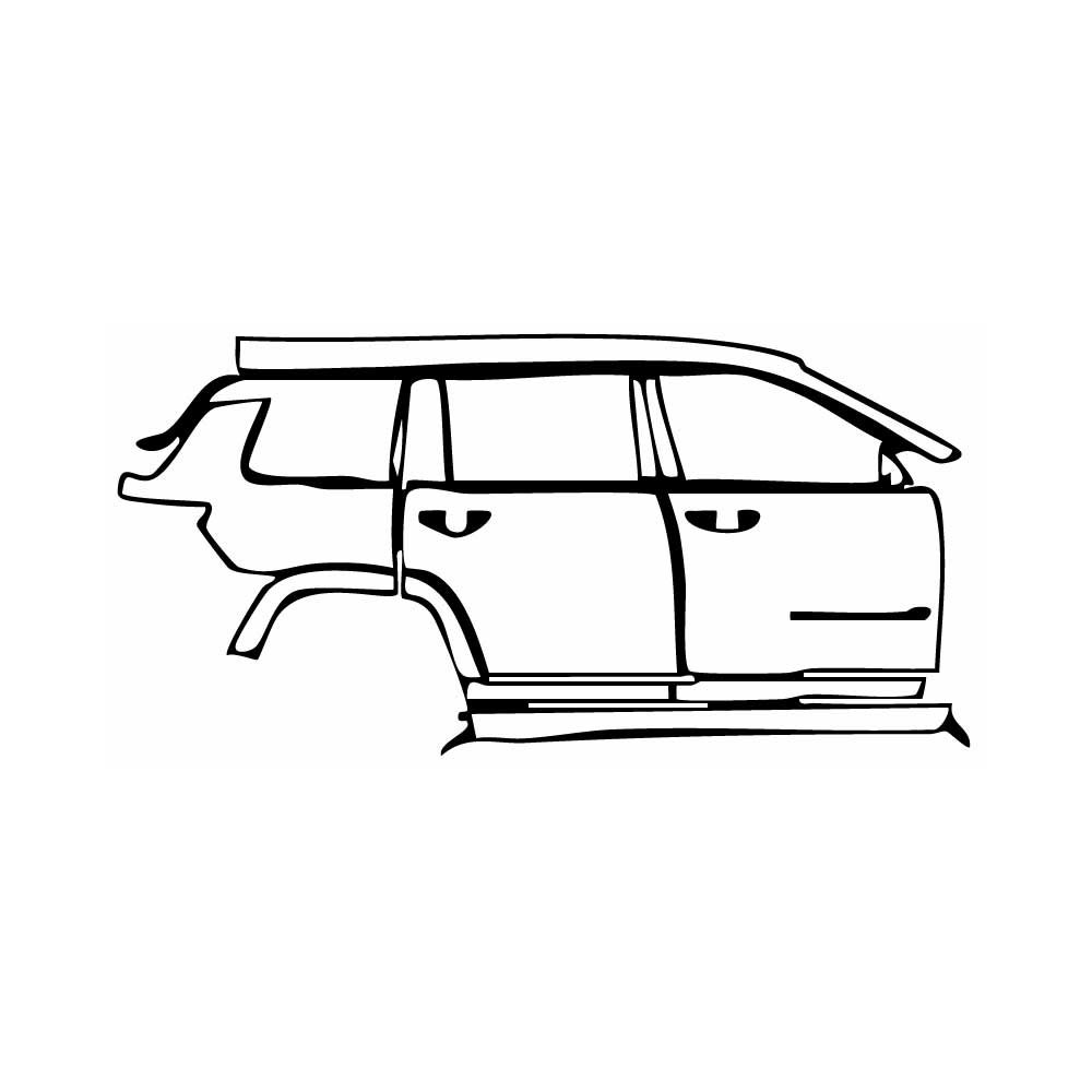 Pre-Cut PPF JEEP Grand Cherokee Grand Cherokee L (3-row) Overland 2025 - PPF-Kits