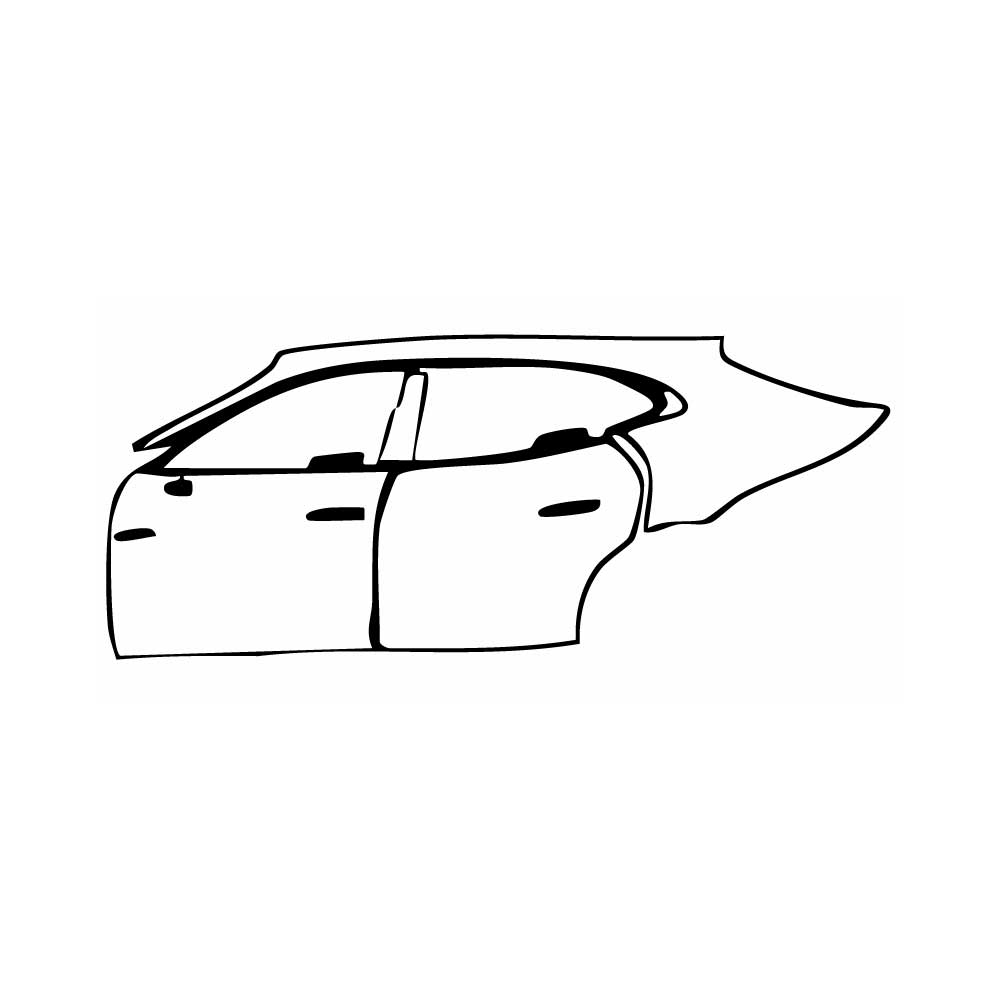 Pre-Cut PPF Porsche Taycan Sport Turismo Taycan Turbo Sport Turismo 2025 - PPF-Kits