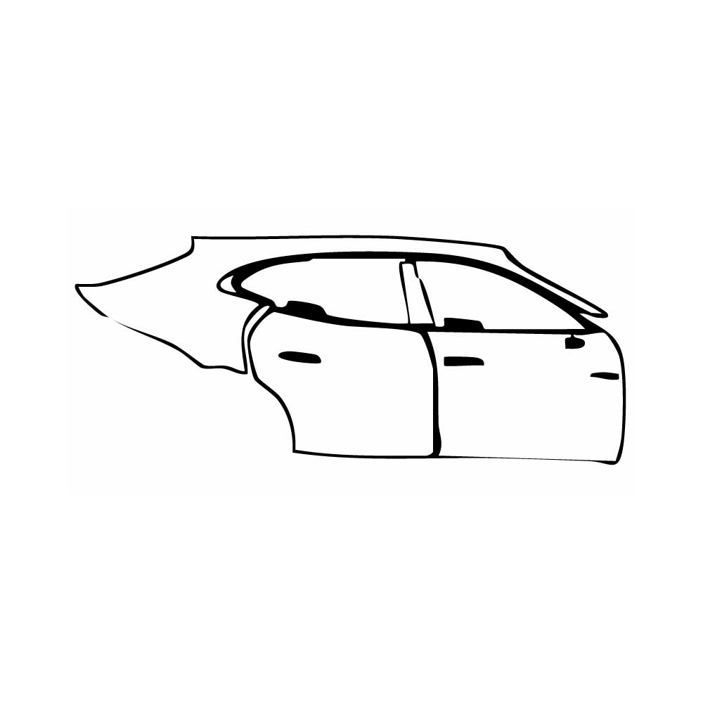 Pre-Cut PPF Porsche Taycan Sport Turismo Taycan Turbo Sport Turismo 2025 - PPF-Kits