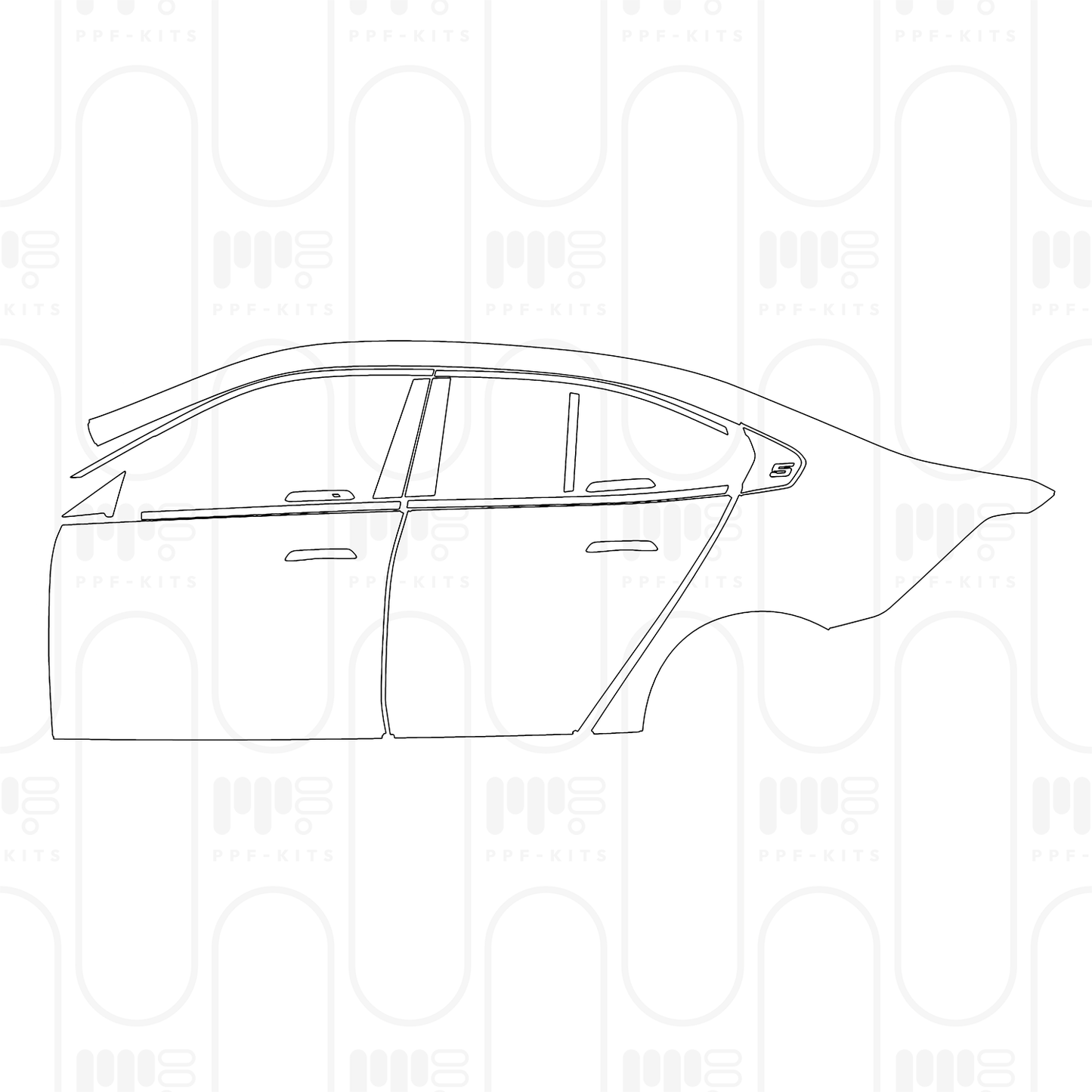 Voorgesneden PPF BMW i5 Saloon Standard Wheelbase Base 2025