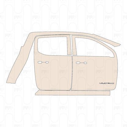 (left) Door+Side Skirt with "WILDTRAK" Emblem alternative