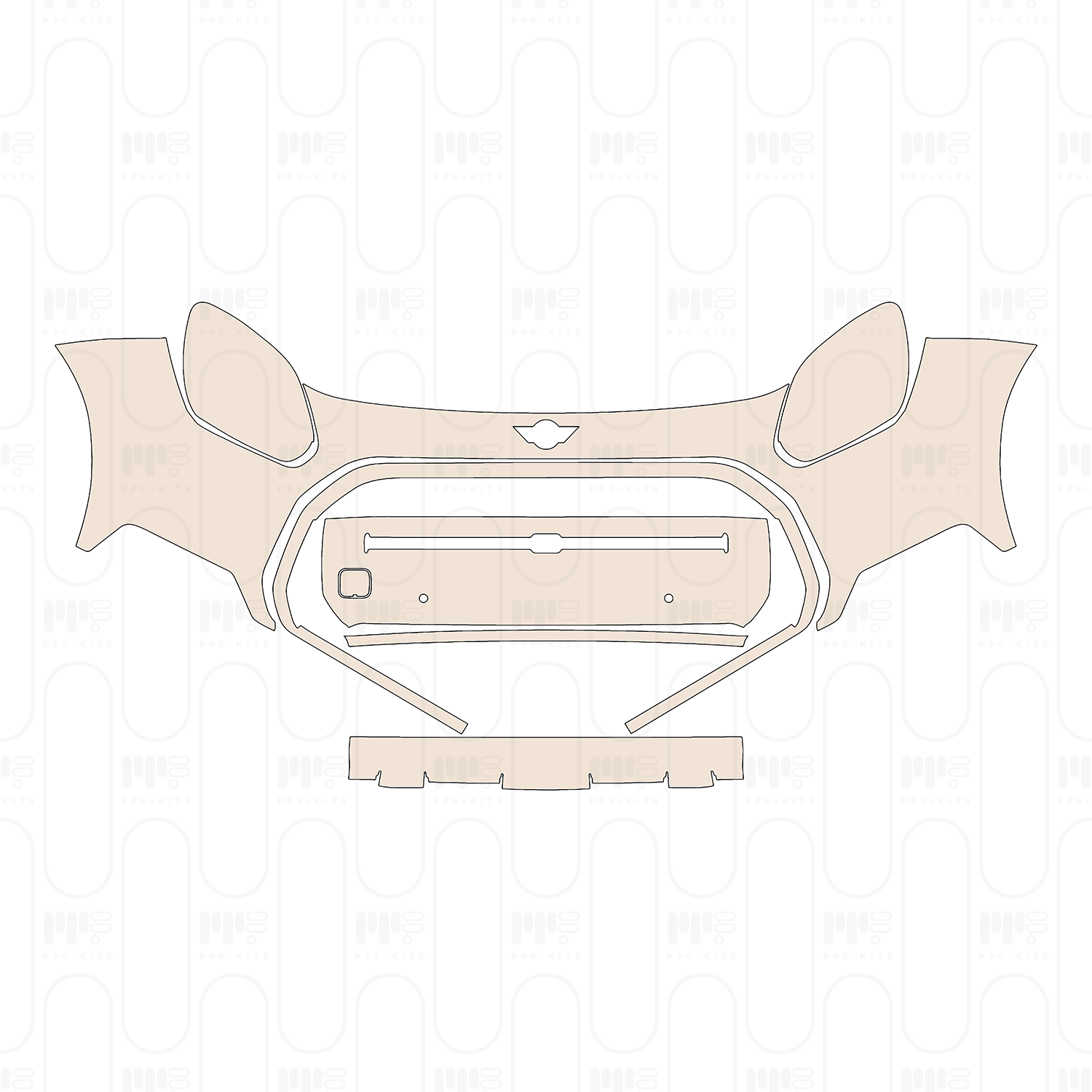 Bumper+Headlamp with 2 PDC (Parking Sensors)