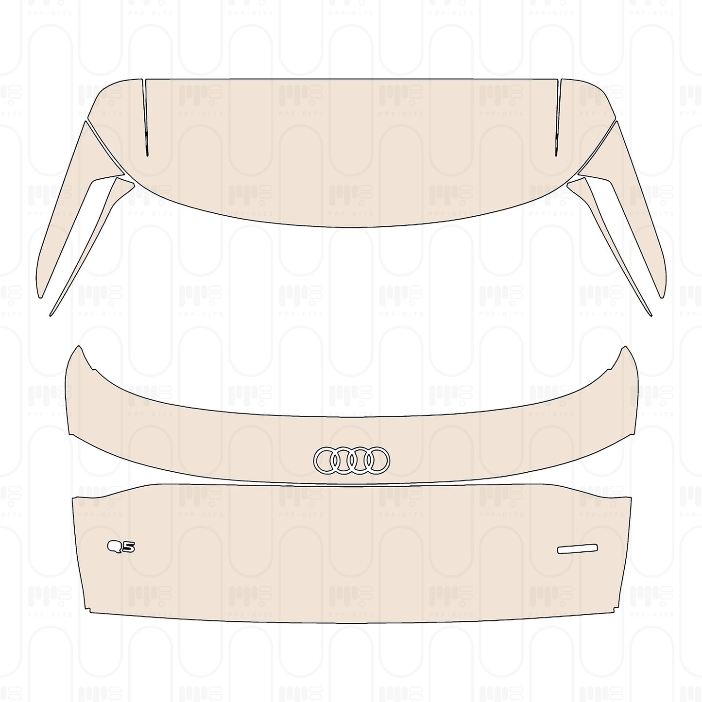Voorgesneden PPF Audi Q5 Standard Wheelbase S-line 2026