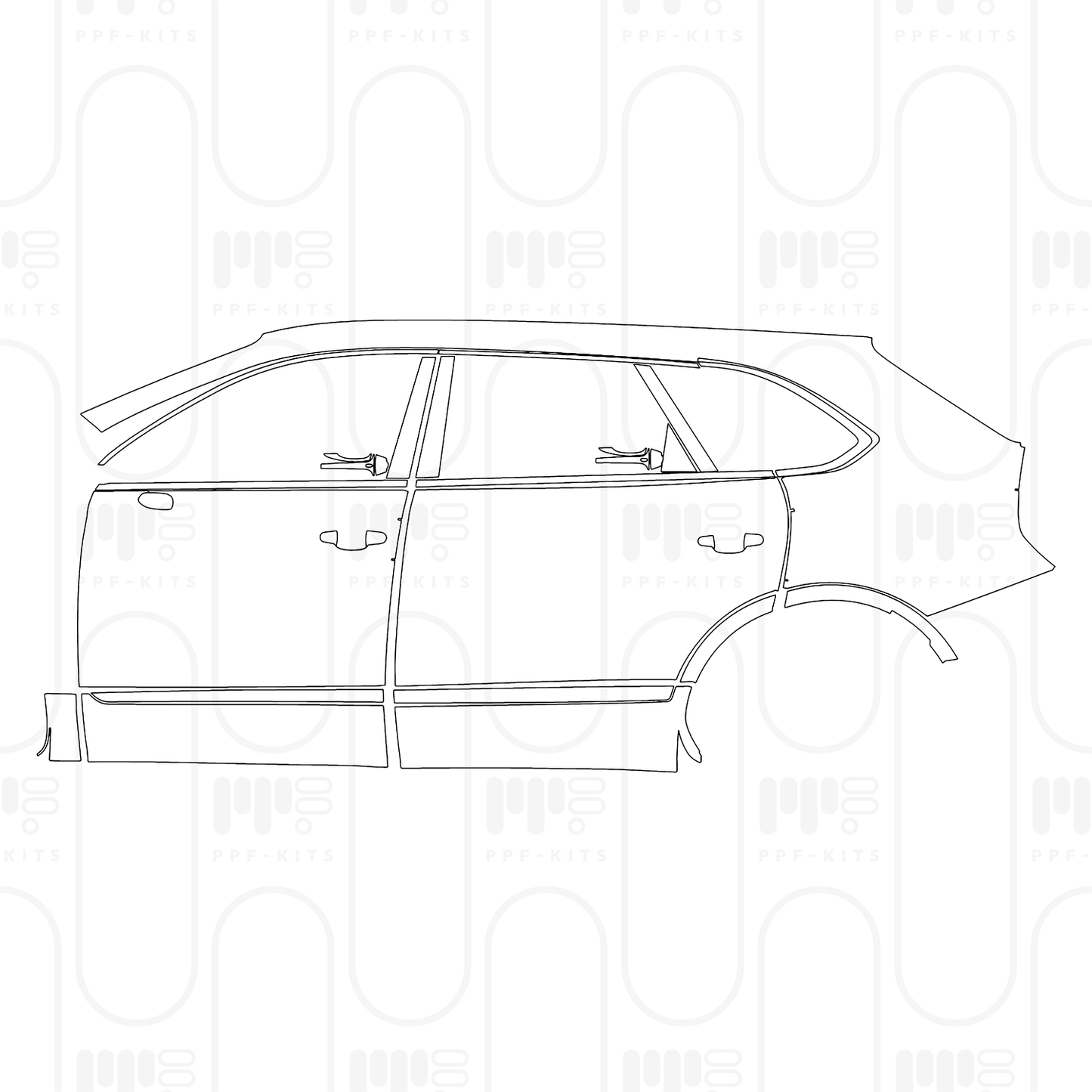 Pre-Cut PPF Bentley Bentayga Extended Wheelbase Base 2025