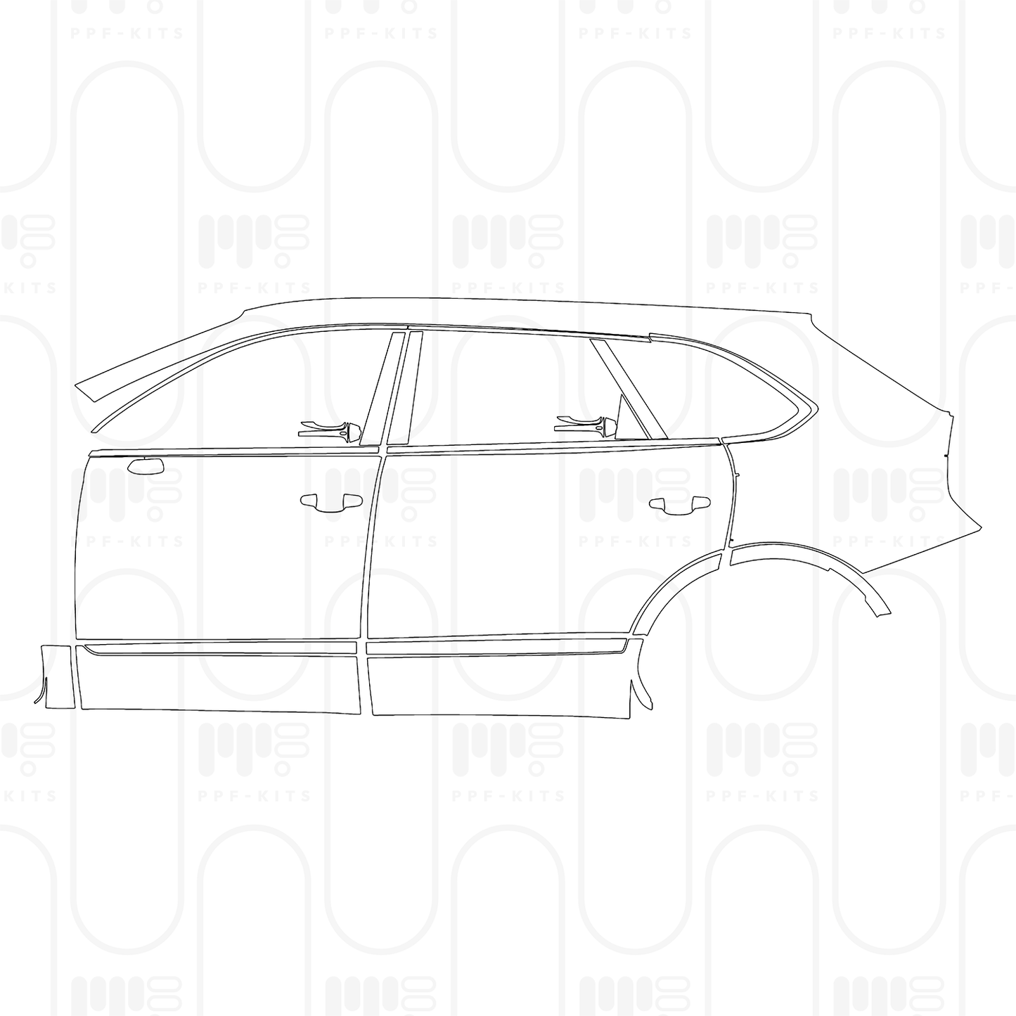 Pre-Cut PPF Bentley Bentayga Extended Wheelbase Base 2025