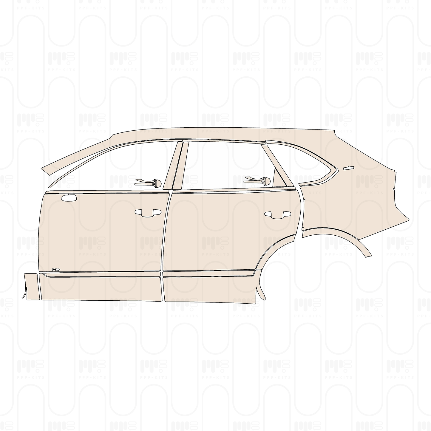 Voorgesneden PPF Bentley Bentayga Standard Wheelbase First Edition 2025