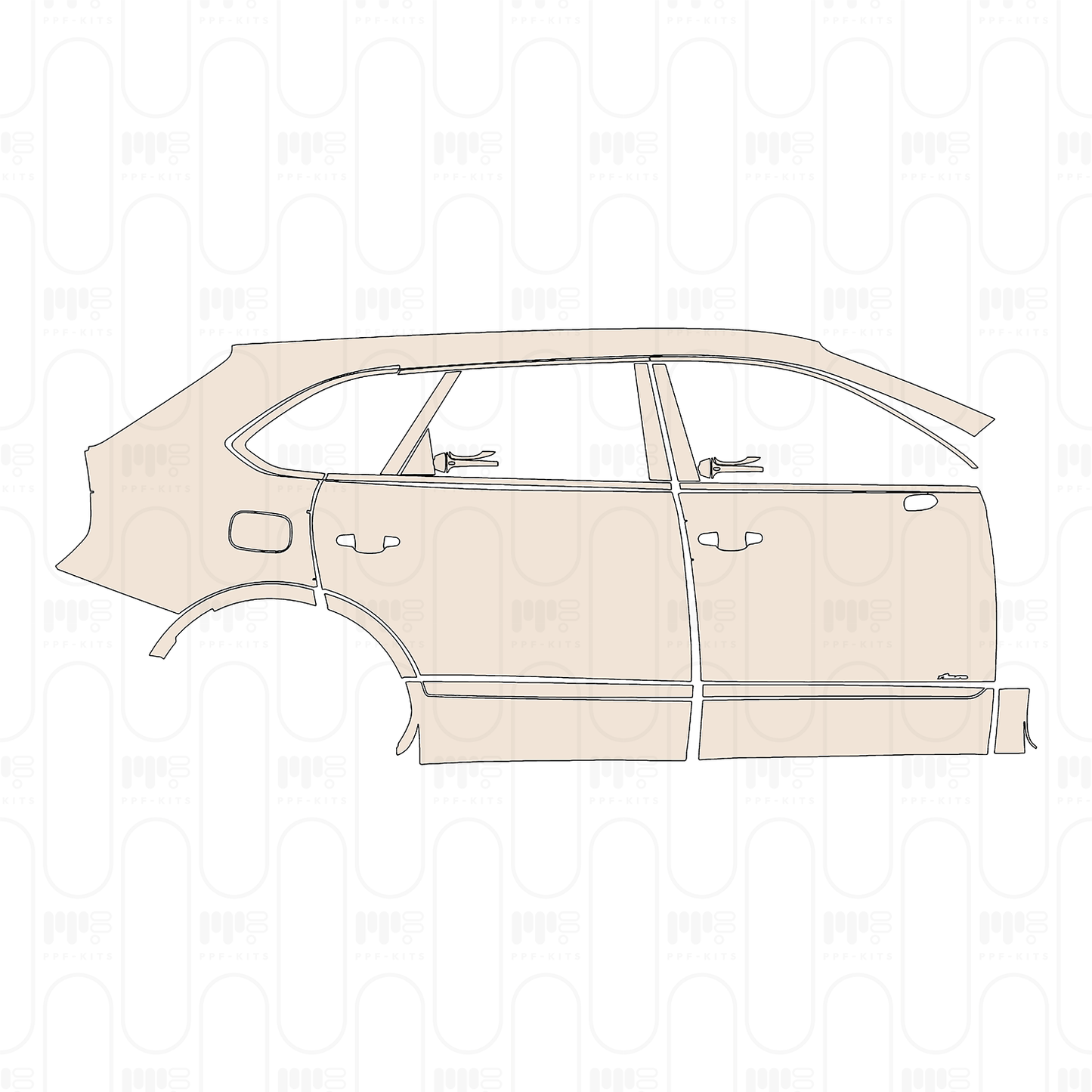 Voorgesneden PPF Bentley Bentayga Extended Wheelbase Azure 2025