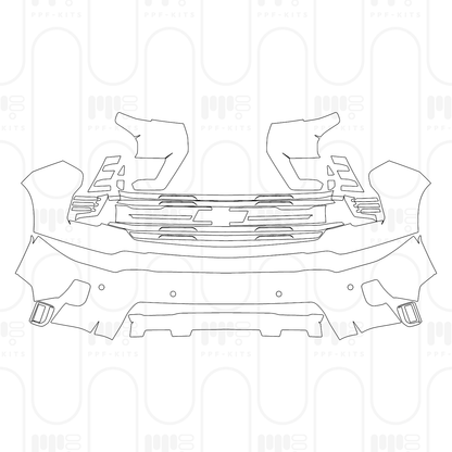 Voorgesneden PPF Chevrolet Silverado HD 2500 HD LTZ 2025