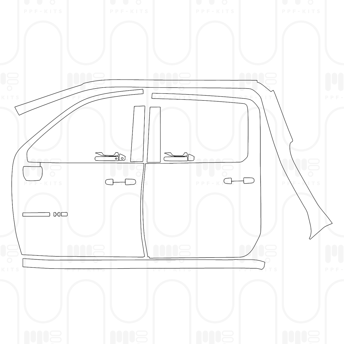 Voorgesneden PPF Chevrolet Silverado HD 2500 HD LT 2025