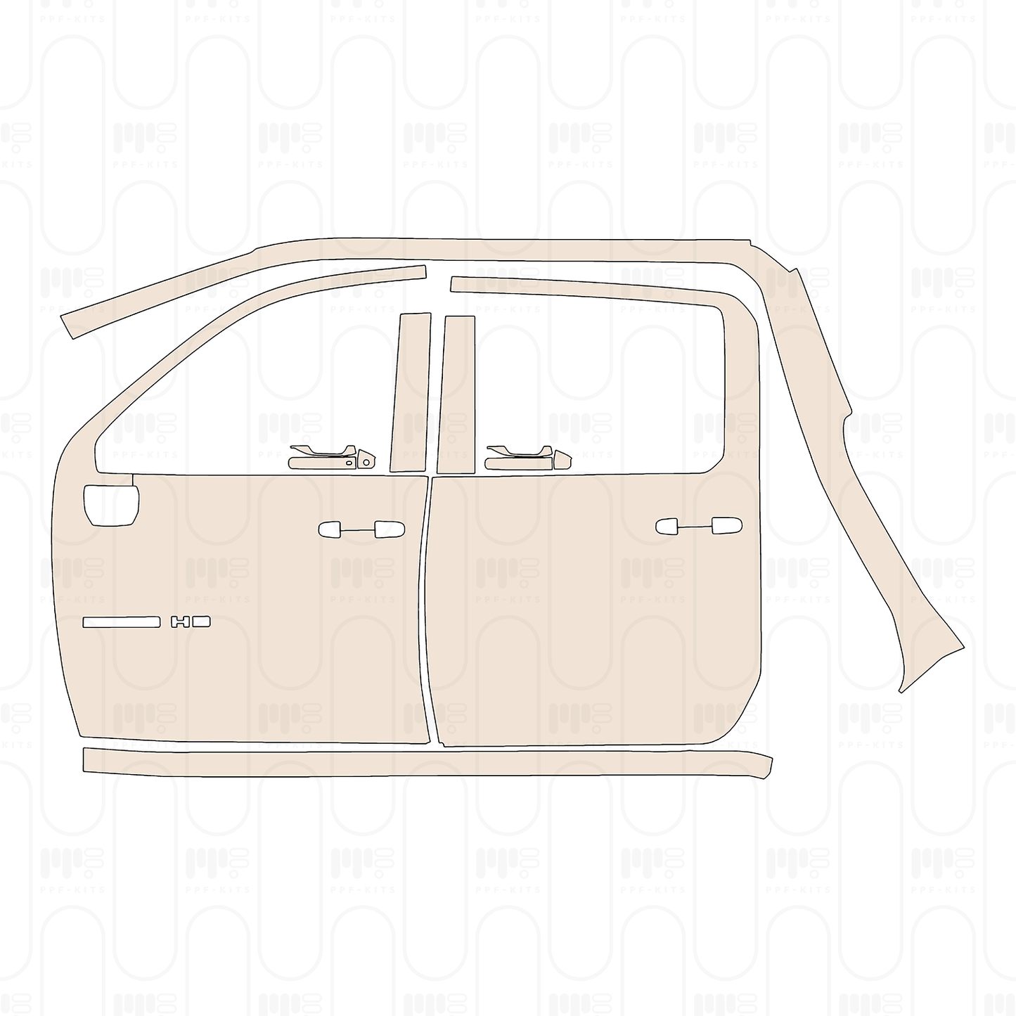 Voorgesneden PPF Chevrolet Silverado HD 2500 HD ZR2 2025