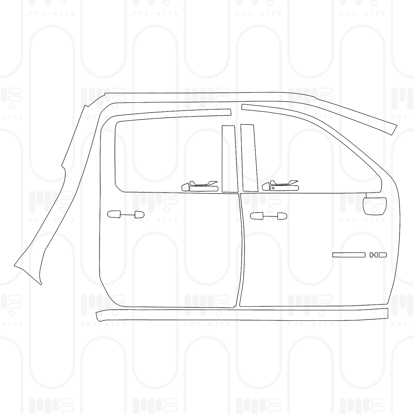 Voorgesneden PPF Chevrolet Silverado HD 2500 HD LT 2025