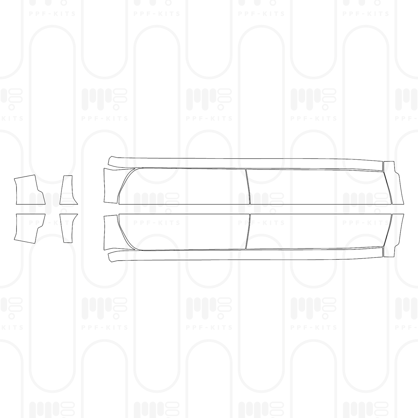 Voorgesneden PPF Chevrolet Silverado HD 2500 HD LT 2025