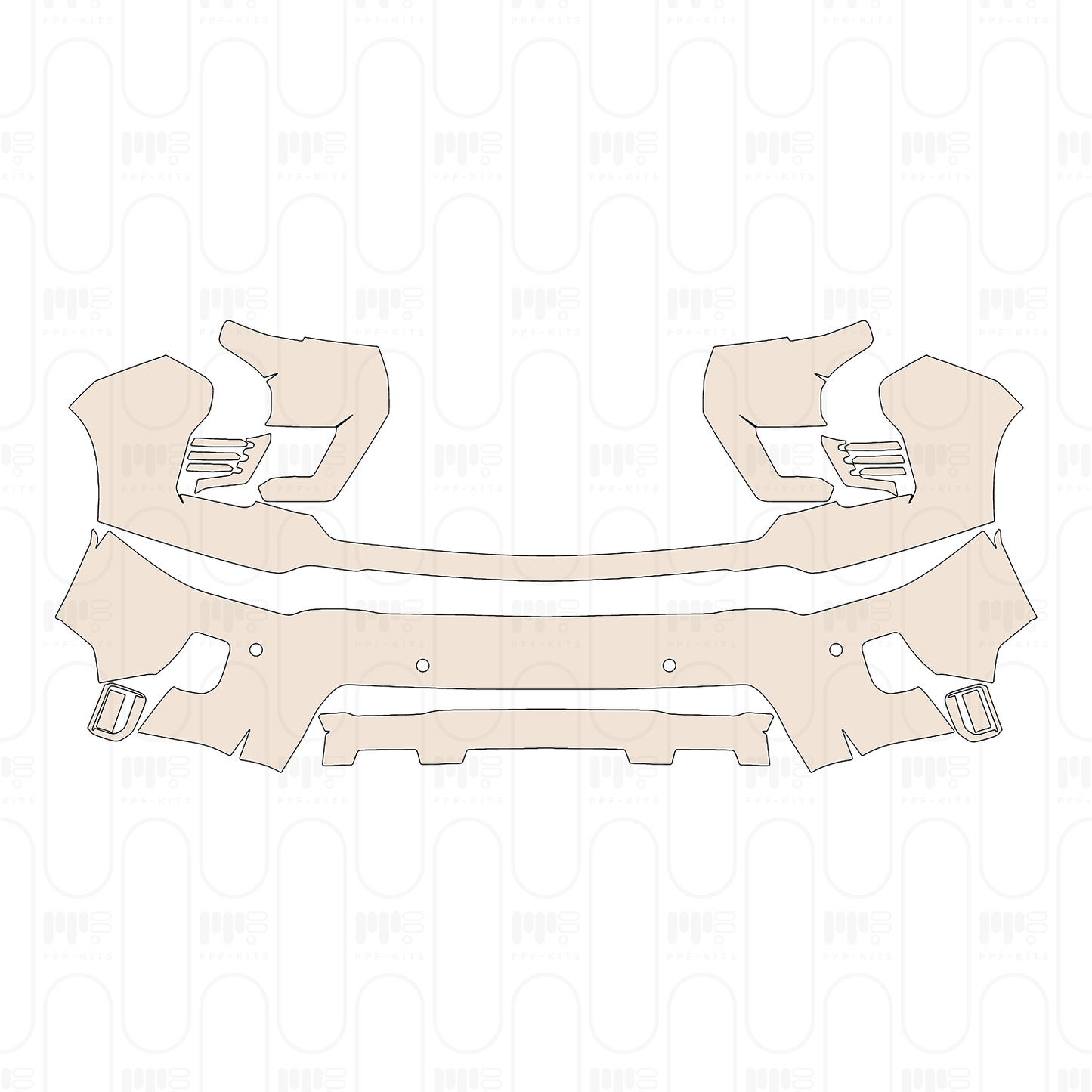 Voorgesneden PPF Chevrolet Silverado HD 2500 HD ZR2 2025