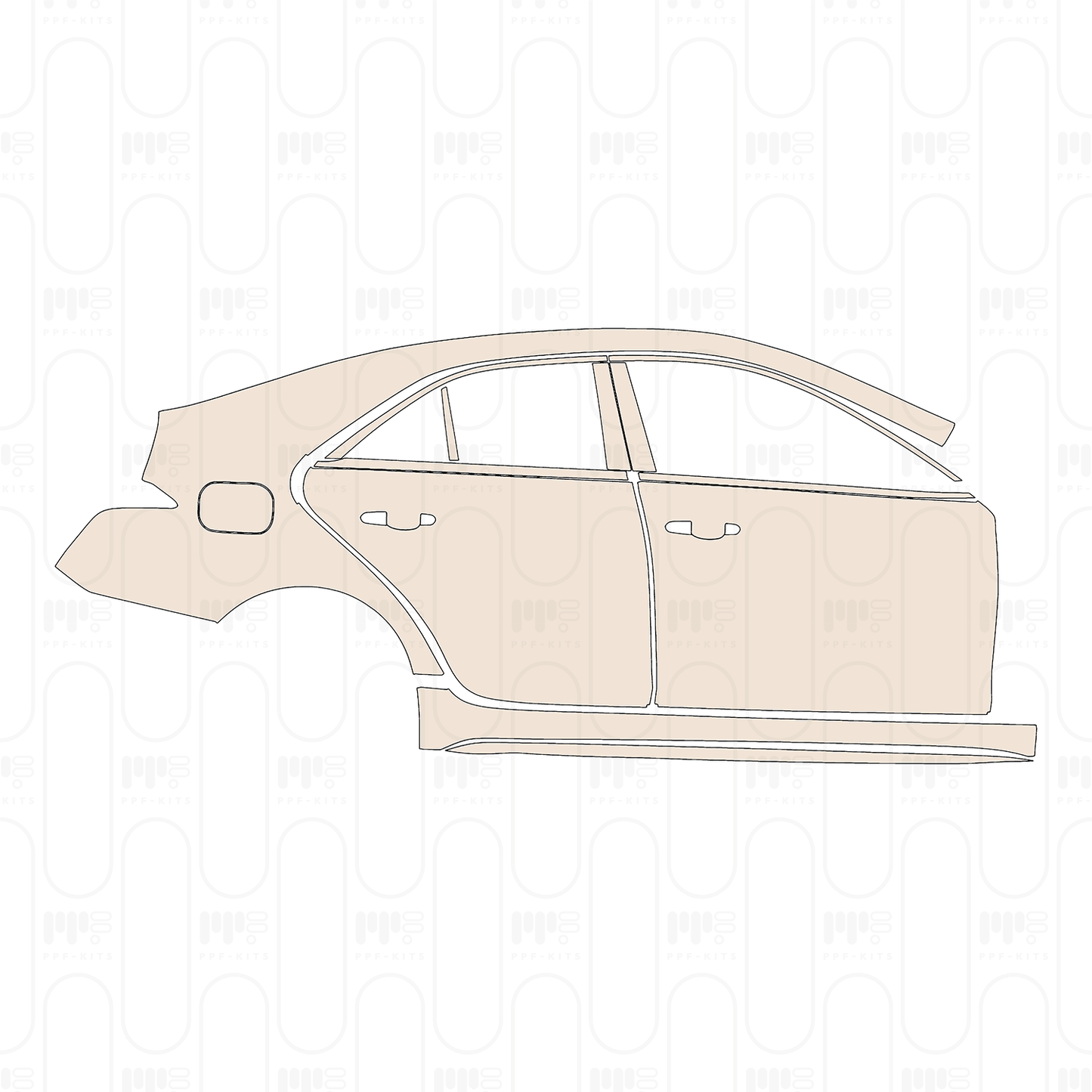 Voorgesneden PPF Cadillac CT4 Sport 2025