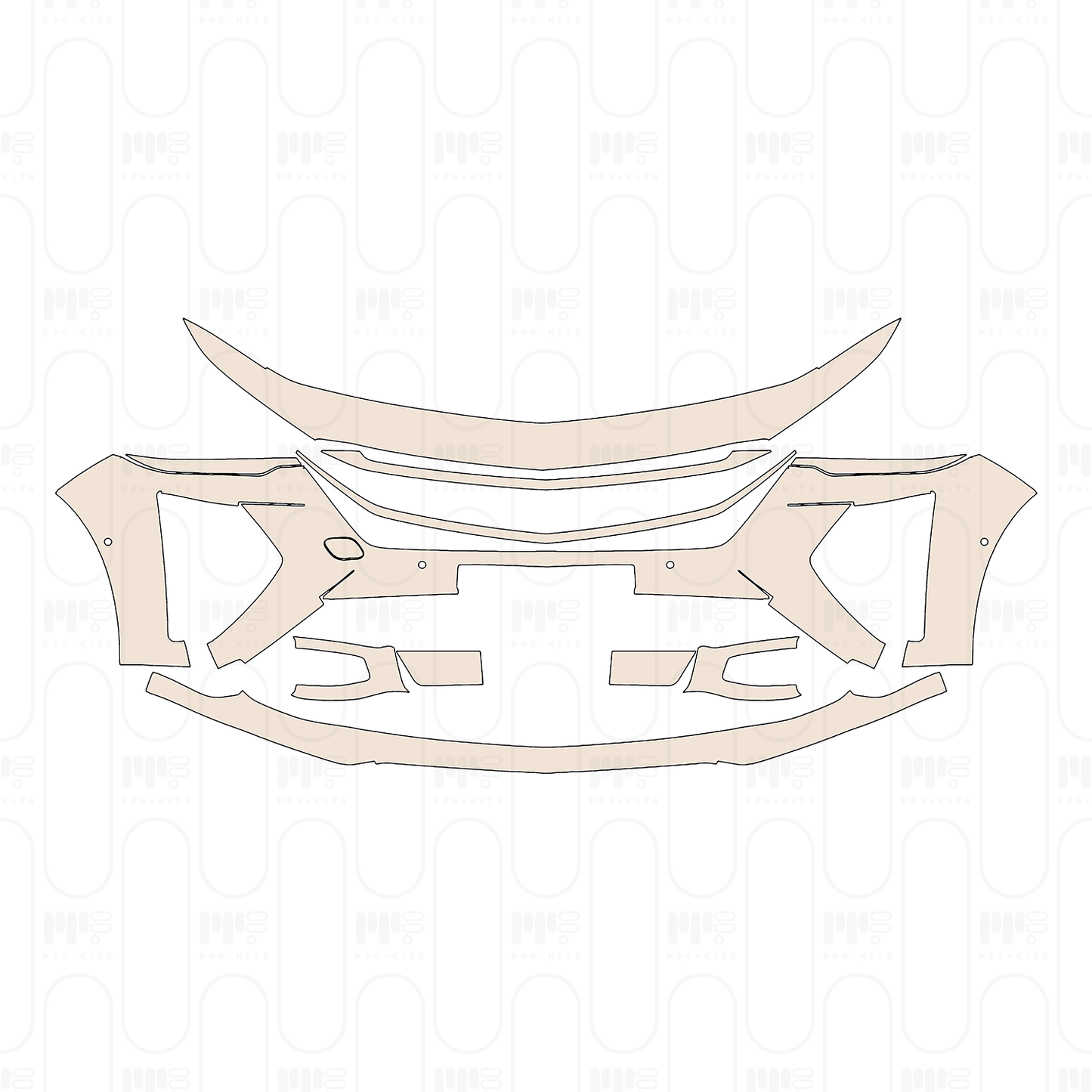 Voorgesneden PPF Cadillac CT6 2025