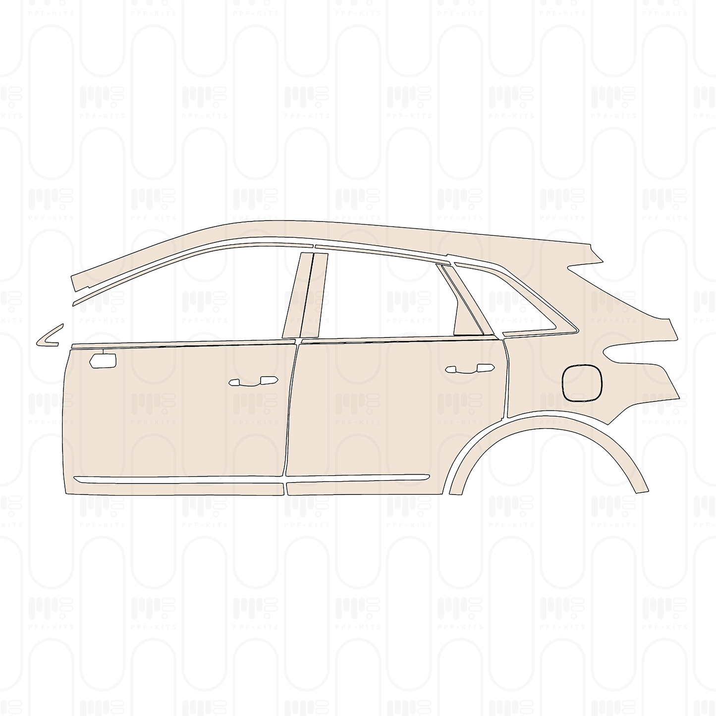Voorgesneden PPF Cadillac XT5 (US) 2026