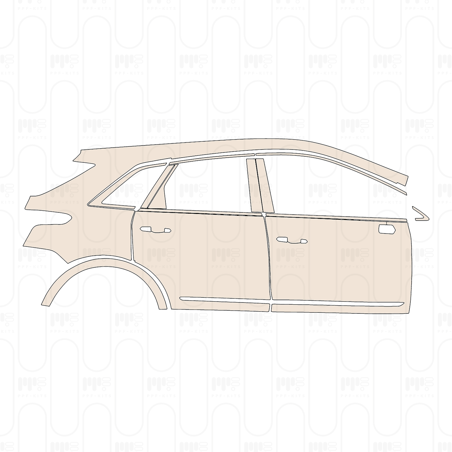 Voorgesneden PPF Cadillac XT5 (US) 2026